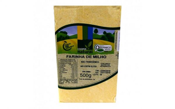 farinha de milho orgânica coopernatural